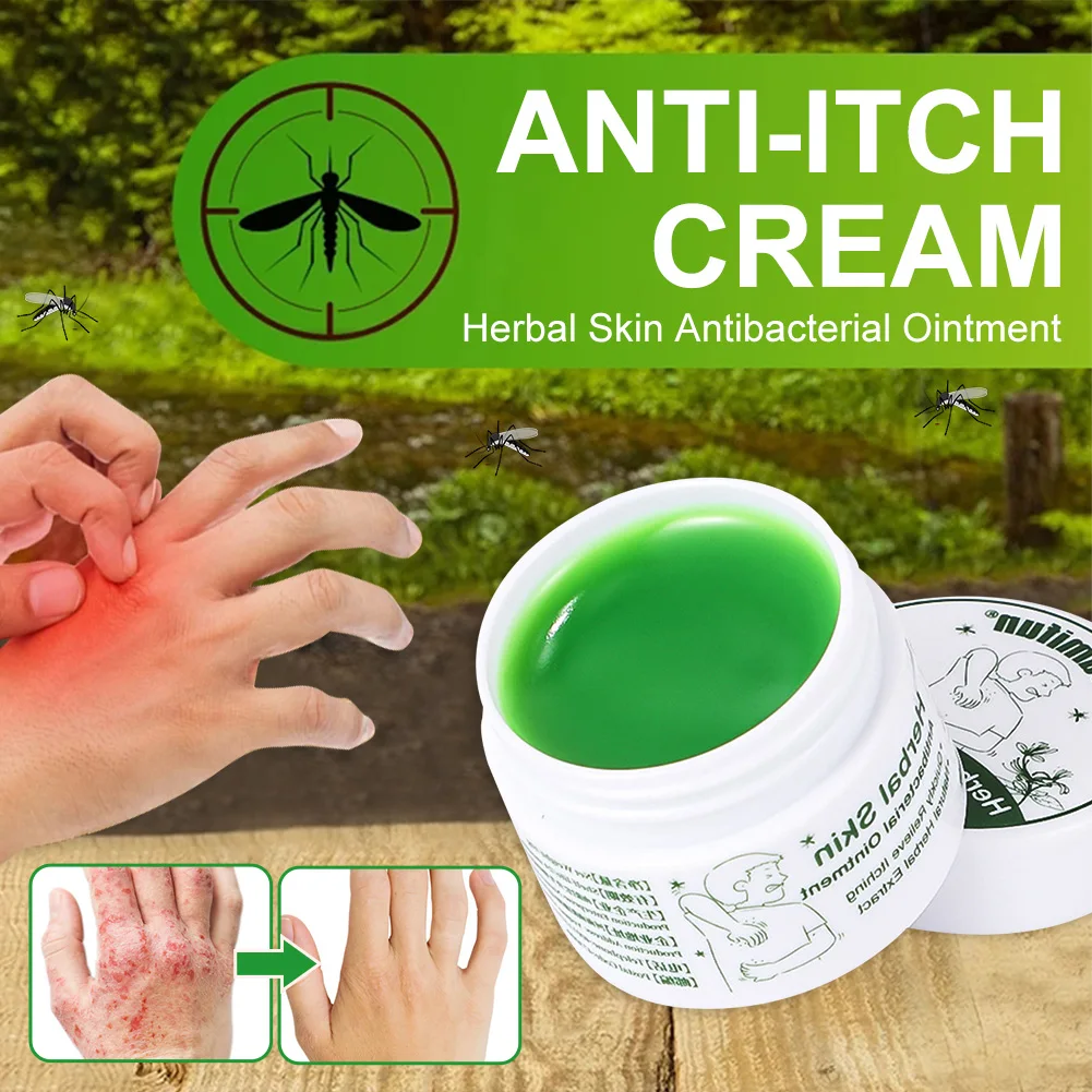

Psoriasis Eczema Cream Itch Pain Relief Herbal Ointment Fast and Effective for Mosquito Bites Lichen Itch