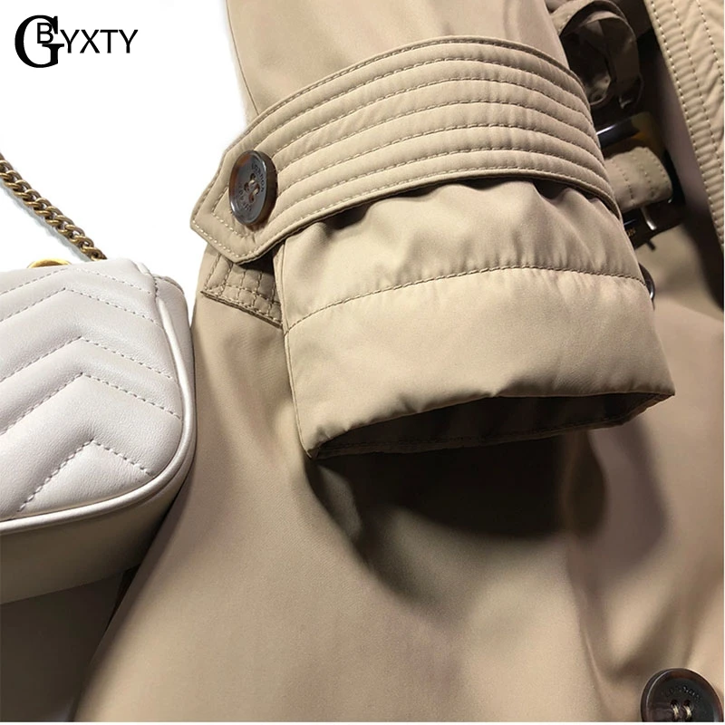 Женский длинный пуховик GBYXTY двубортный Пуховик на утином пуху с капюшоном и