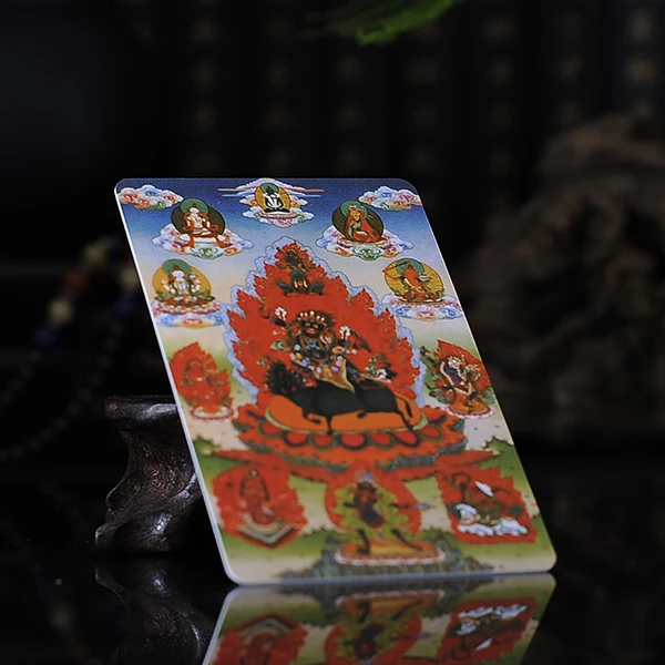 Тибетский буддизм Алмазная Броня злый Гуру Ринпоче статуя Будды Амулет карта