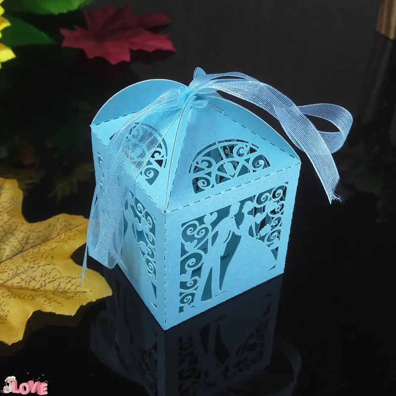 50 шт. коробка конфет для свадьбы с узором жениха невесты Романтические свадебные