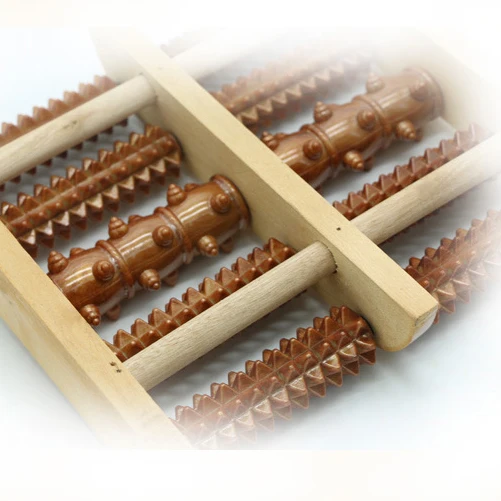 

5 Raw Wooden Foot Roller Massage Reflexology Relax Relief Massager Foot Massager