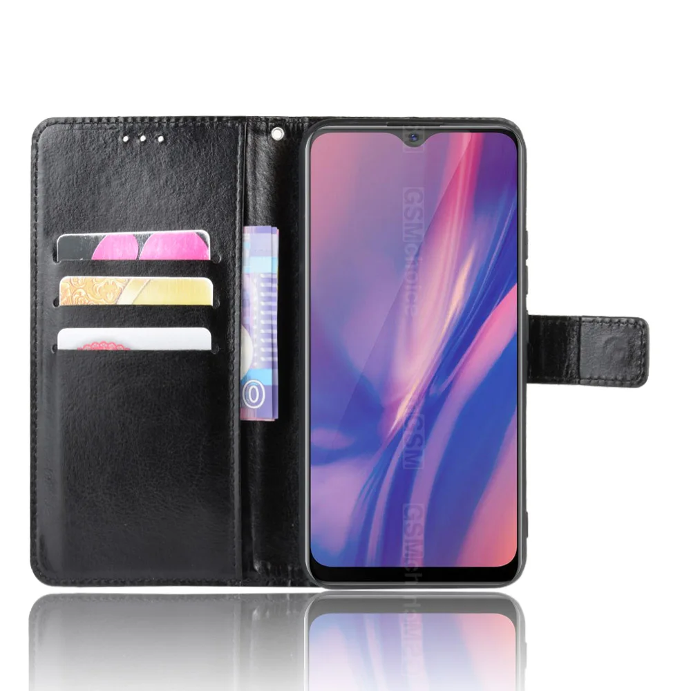 Чехол Vivo Y11 2019 6 35 дюйма премиальный флип чехол из искусственной кожи чехлы для