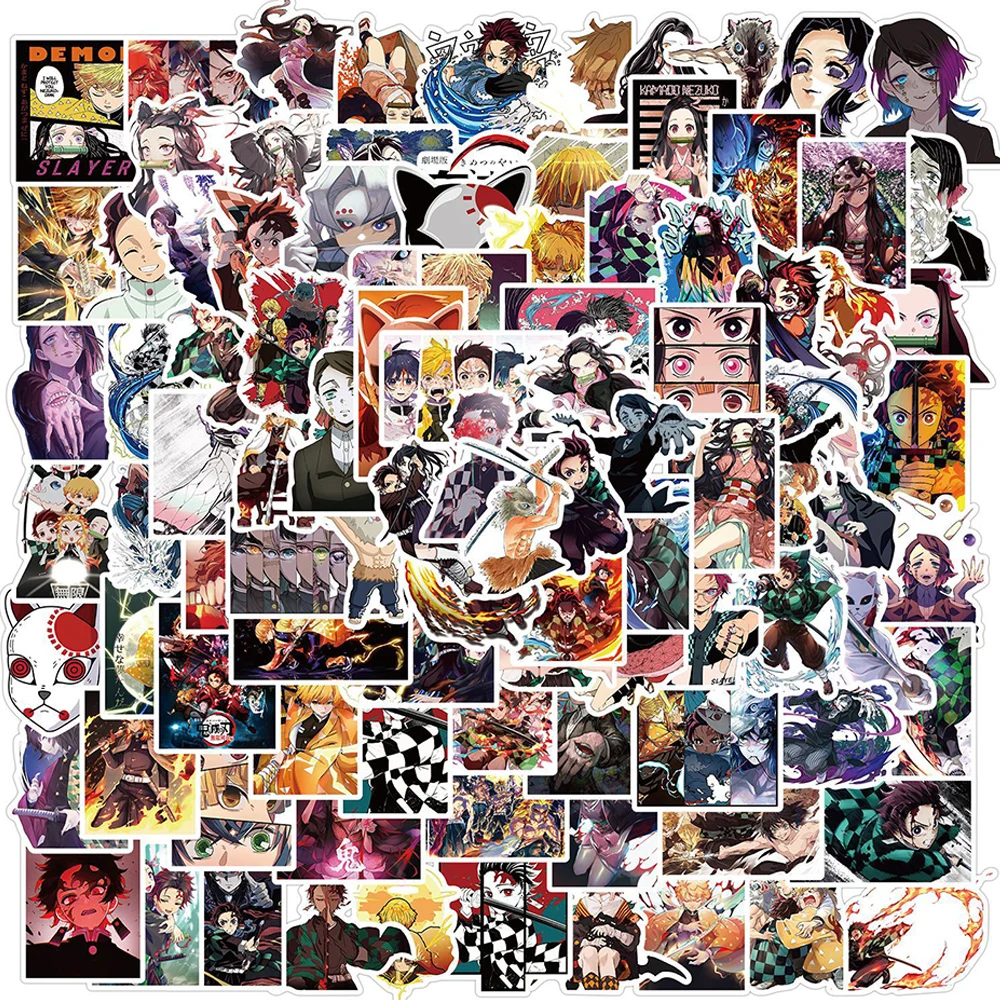 Лидер продаж наклейка из фильма рассекающий демонов 100 шт. киметасу лезвие Yaiba