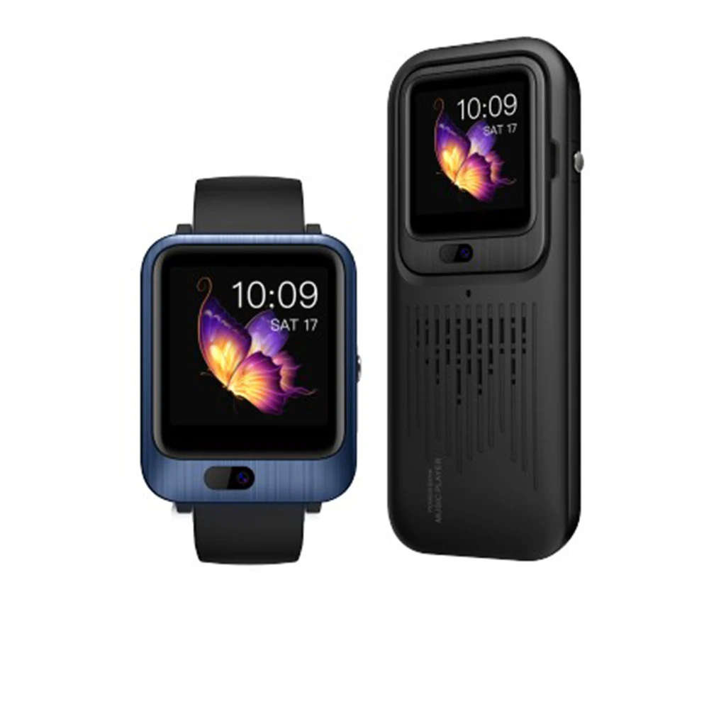 Blue LEMFO LEM11 4G Смарт-часы Android 7,1 беспроводной Bluetooth динамик для Видеозвонок Смарт-часы с зарядным устройством на 1200 мАч - Цвет: Blue