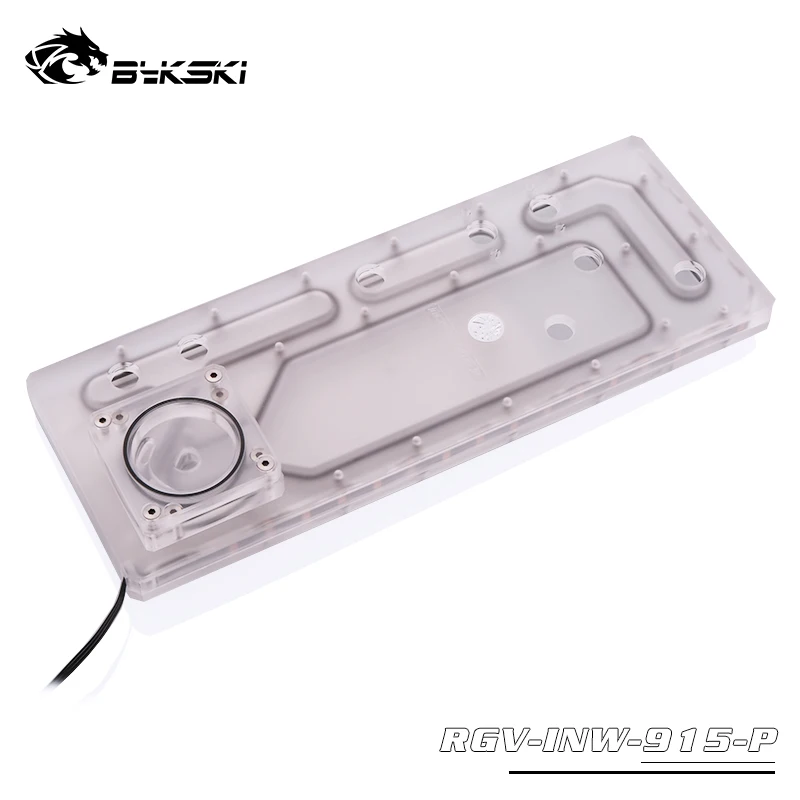 Billig BYKSKI Acryl Bord Wasser Kanal Lösung Verwenden Für IN WIN 915 Computer Fall Für CPU Und GPU Block / 3PIN RGB / Combo DDC Pumpe