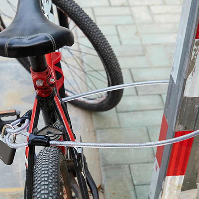 

1.2M Bicycle Lock Wire Cycling Strong Steel Cable MTB Road Bike Lock Rope Anti-Theft Security Safety Bicycle Accessory