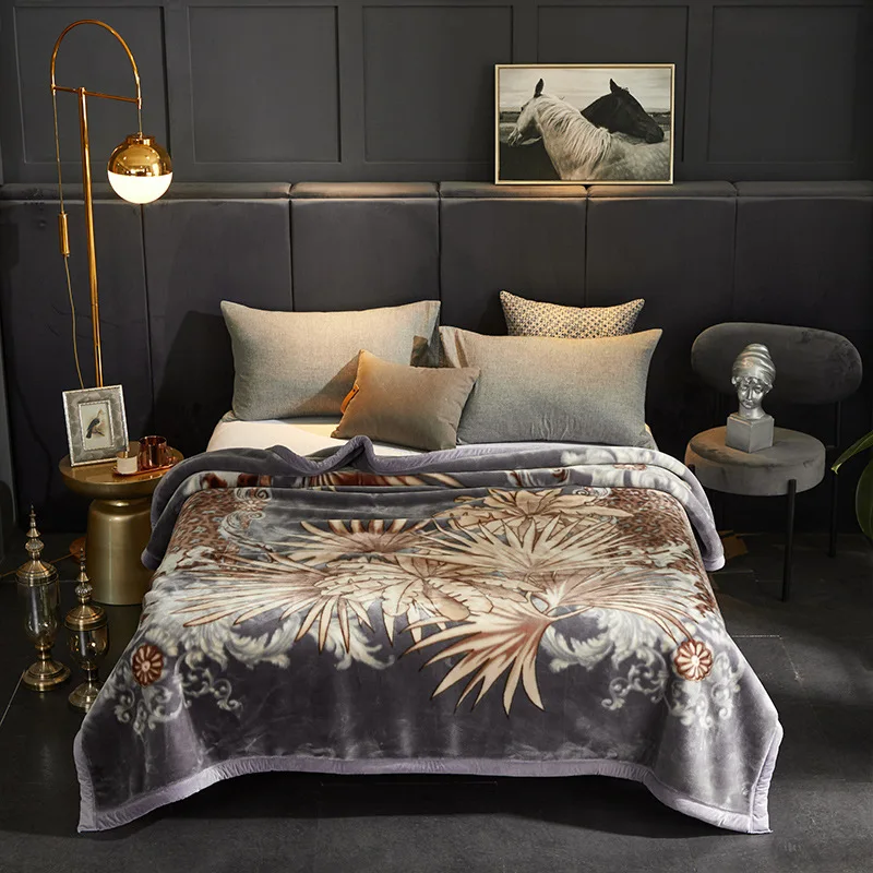 

Super Warm Blanket Luxury Blanket Raschel Blanket Queen Size Throw Blanket Super Soft Winter Bed Blanket