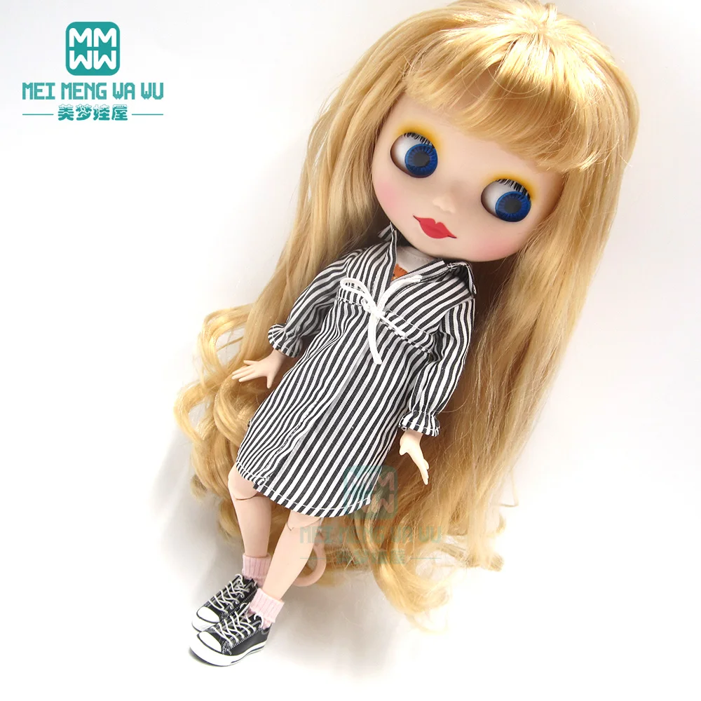 Одежда для кукол Blyth 1 шт. модная полосатая рубашка футболка шорты носки blyth azone ob24