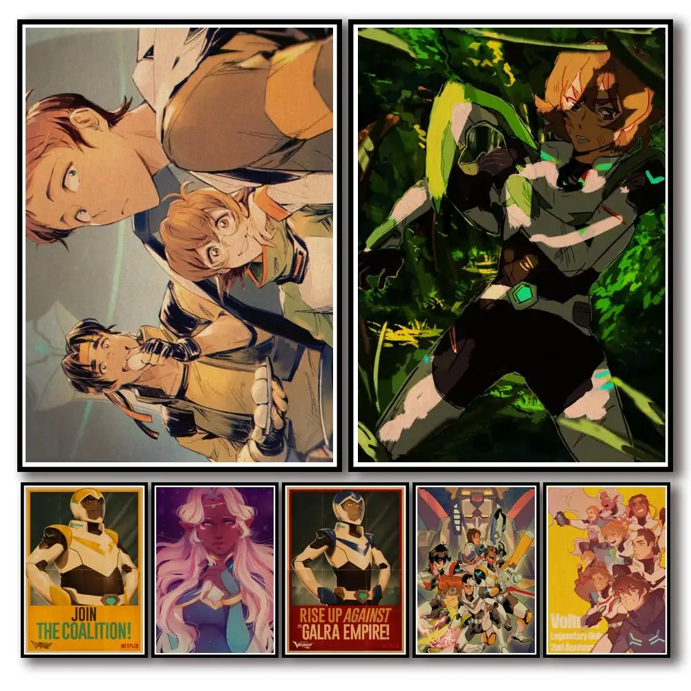 WTQ аниме ретро постер волтрон холст живопись аниме постеры настенный Декор постер Настенная картина для гостиной Декор домашний декор