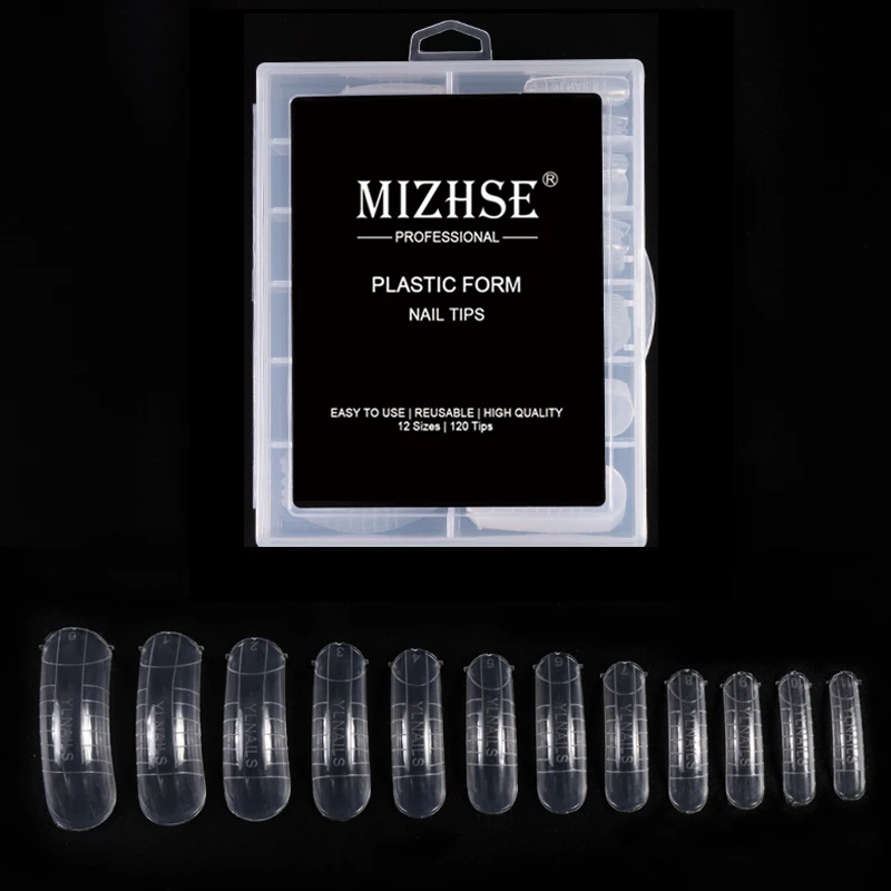 MIZHSE 120 шт. акриловый гель для быстрого строительства советы наращивания пальцев