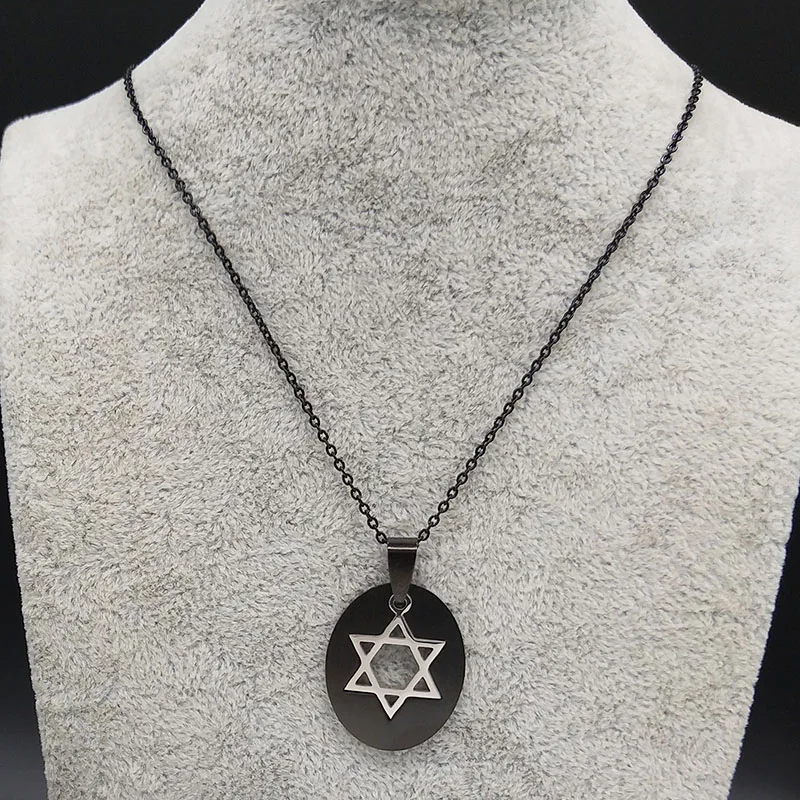 2021 Witchcraft Шестигранная звезда из нержавеющей стали заявление ожерелье для мужчин