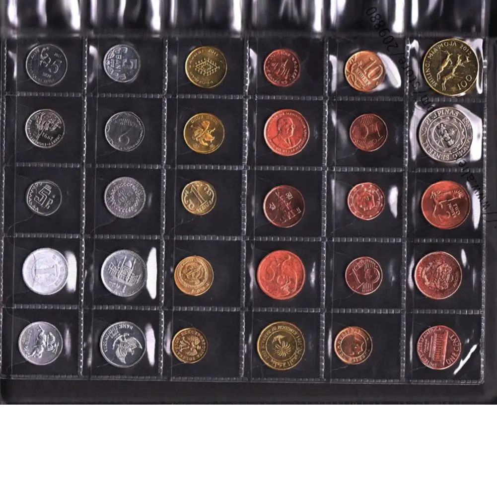 Альбом для монет русский 10 страниц 250 карманов коллекционирования | Дом и сад