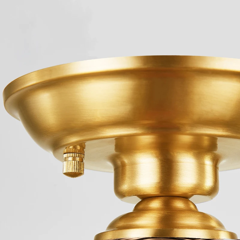 Американский Скандинавский медный светодиодный потолочный светильник для