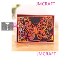 jmcraft 2021 butterfly background template 2 metal cutting die for scrapbooking practice hands on diy album card handmade tool