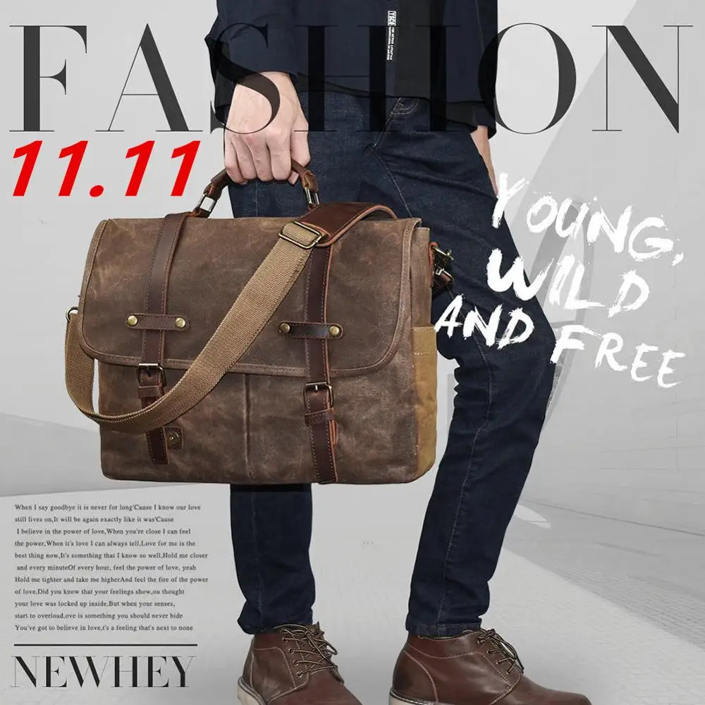 Hot! Sac a Main Waterproof Men Shoulder Messenger Canvas Bag Computer Laptop Briefcase Bag Men High Quality мужская сумка