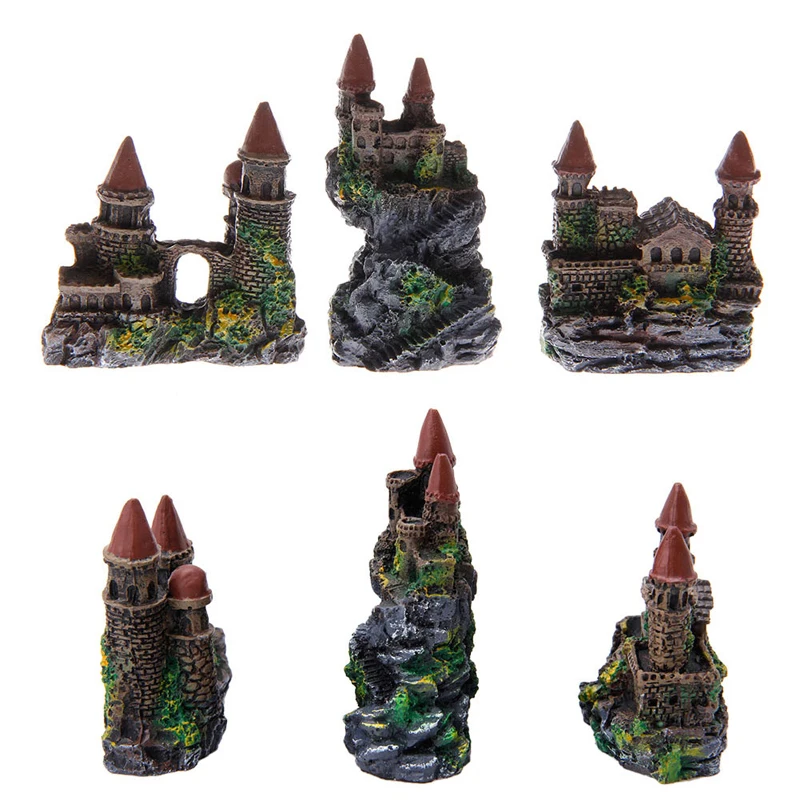 1 шт. полирезиновая башня для аквариума|Декорации| |