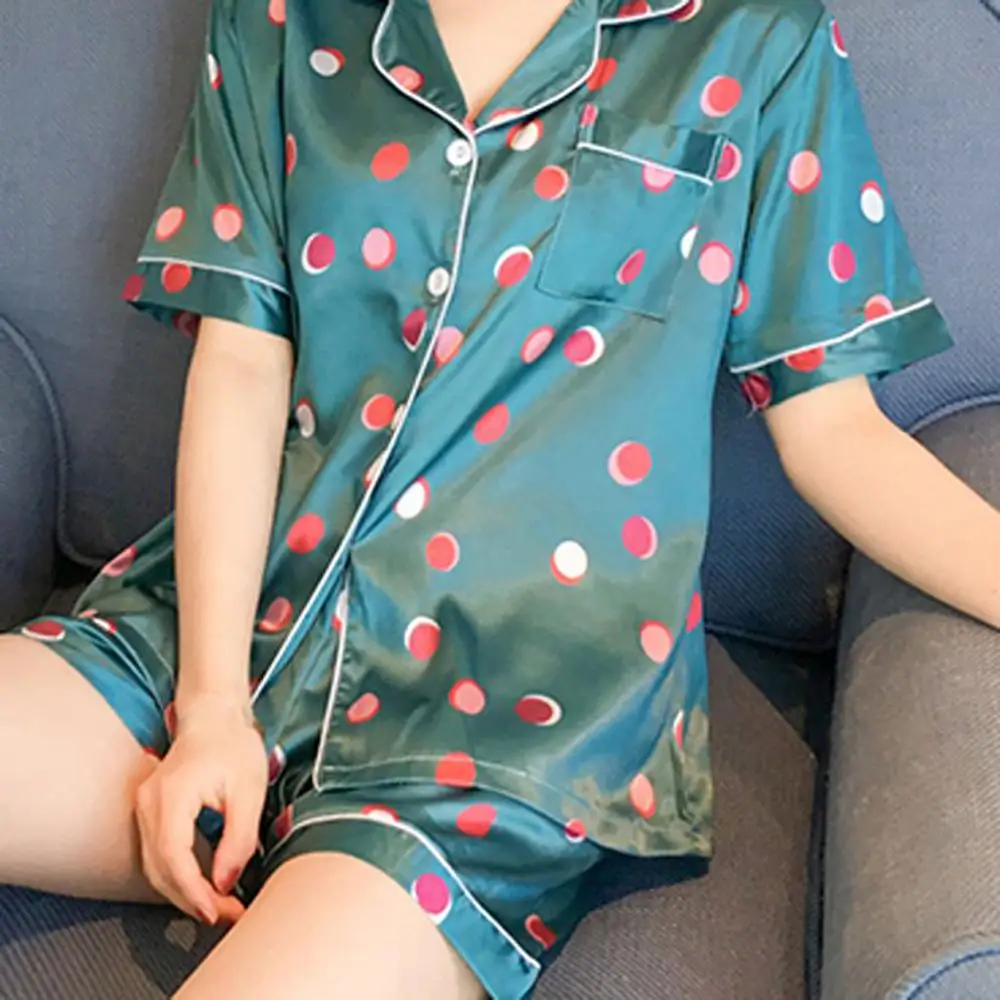 2 шт осенние женские пижамы из искусственного шелка и сатина пижамный комплект с