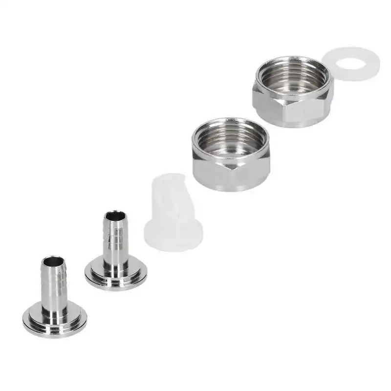 Stainless Steel Beer Keg Coupler Connector Fitting Line Kit Brewing Equipment | Дом и сад