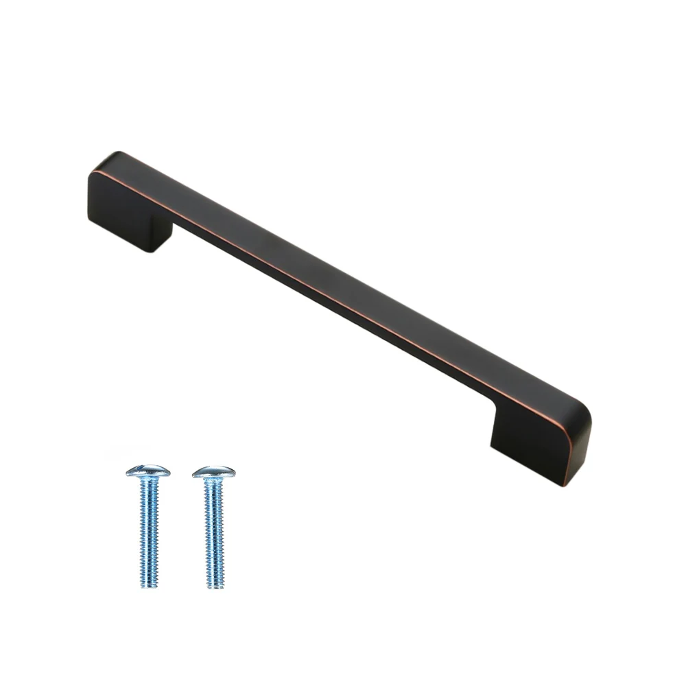 Современная простая бронзовая ручка для шкафа с масляным наматыванием