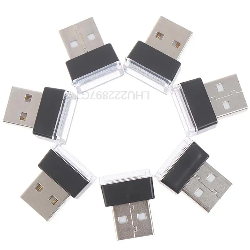 

1PC Flexible Mini USB LED Light Colorful Lamp For Car Atmosphere Lamp Bright