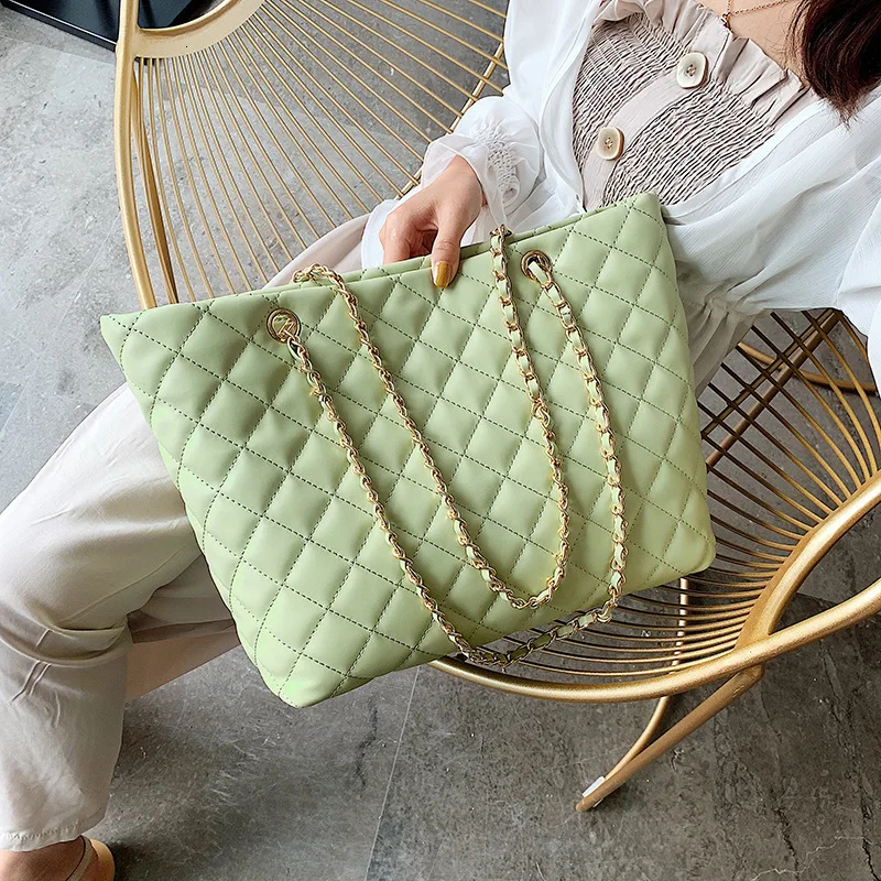 Модная большая сумка на плечо женские дорожные сумки кожаная стеганая из