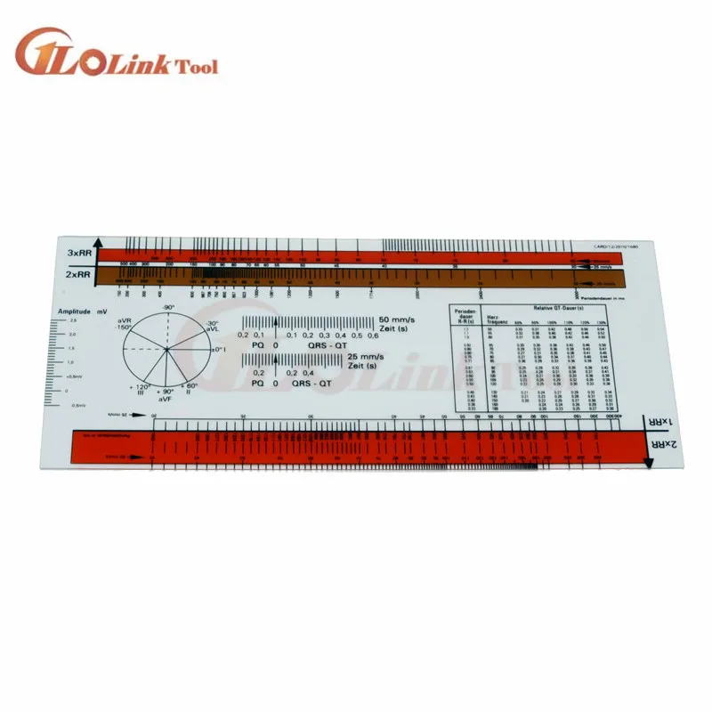 Новинка линейка для ЭКГ из ПВХ медицинская Гониометр медицинский