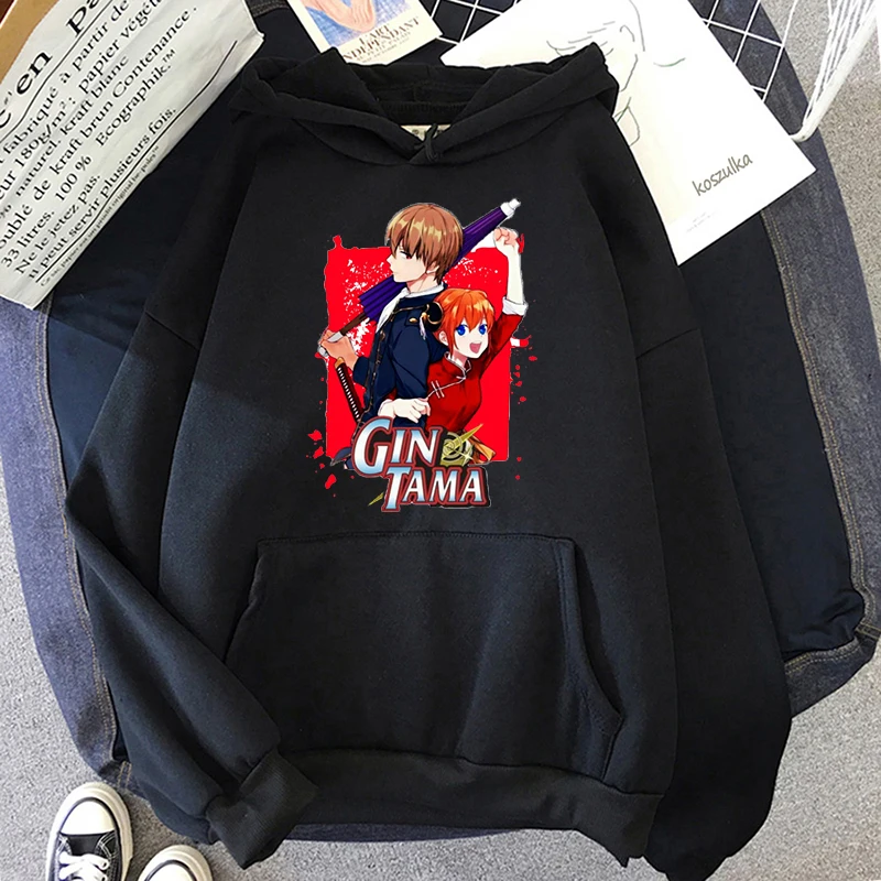 

2021 New Anime GINTAMA Sakata Gintoki Hoodie Sweatshirt for Woman/man Streetwear