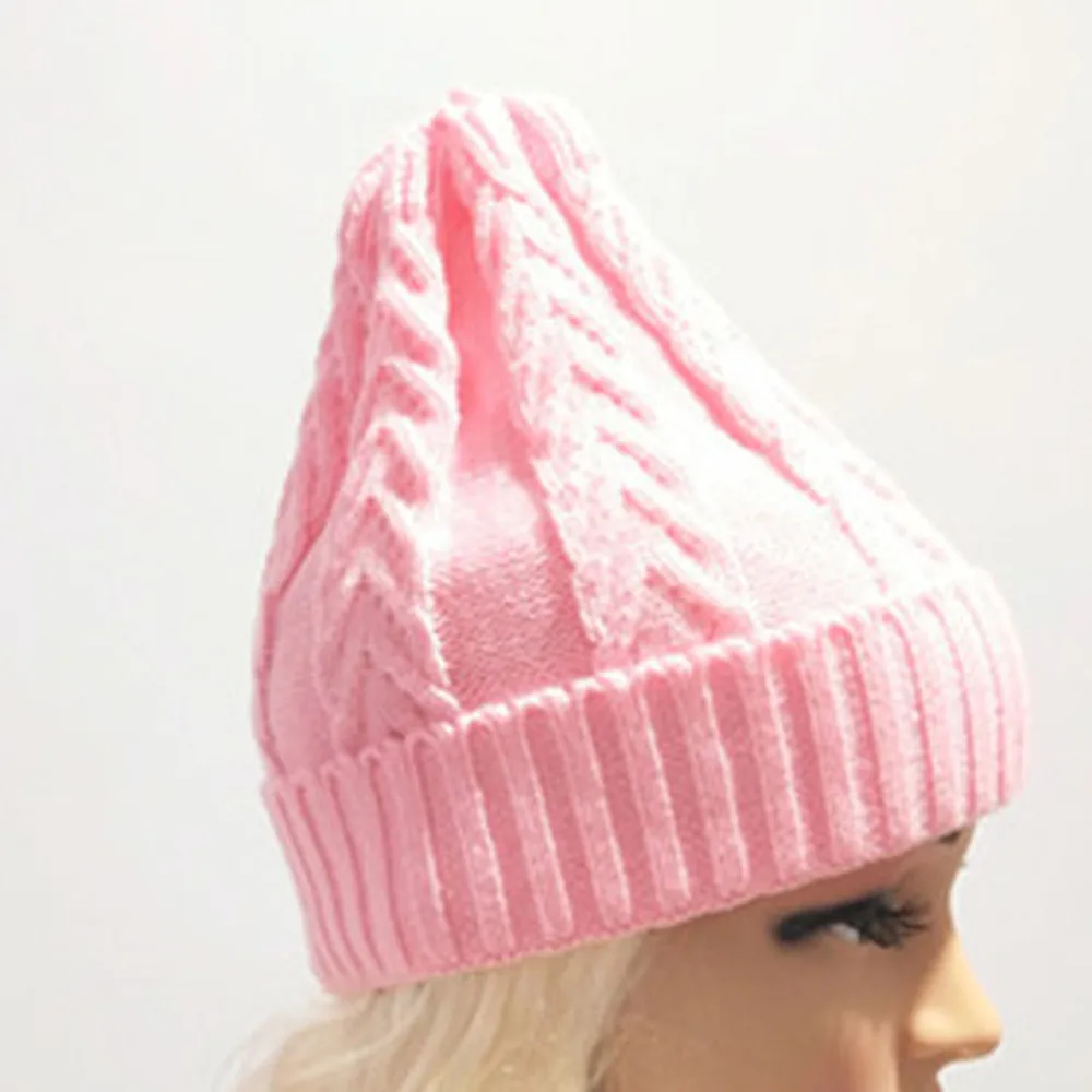 Модные новые женские зимние шапочки Повседневная вязаная шапка Лыжная с черепом