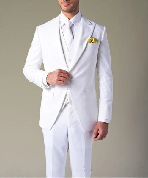 Костюм Homme формальный на заказ курить Terno Masculino белая куртка мужская одежда Лучший