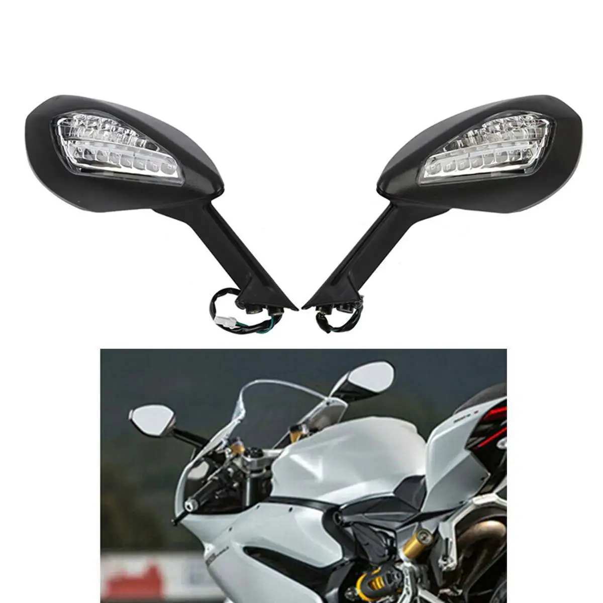 Зеркала указателя поворота для мотоцикла Ducati 1299 Panigale S 2015 2016 959 S|Боковые зеркала и