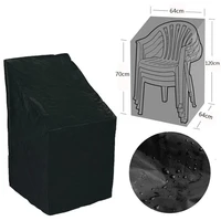 outdoor stacked chair dust cover storage bag garden patio furniture protector high quality waterproof dustproof chair organizer