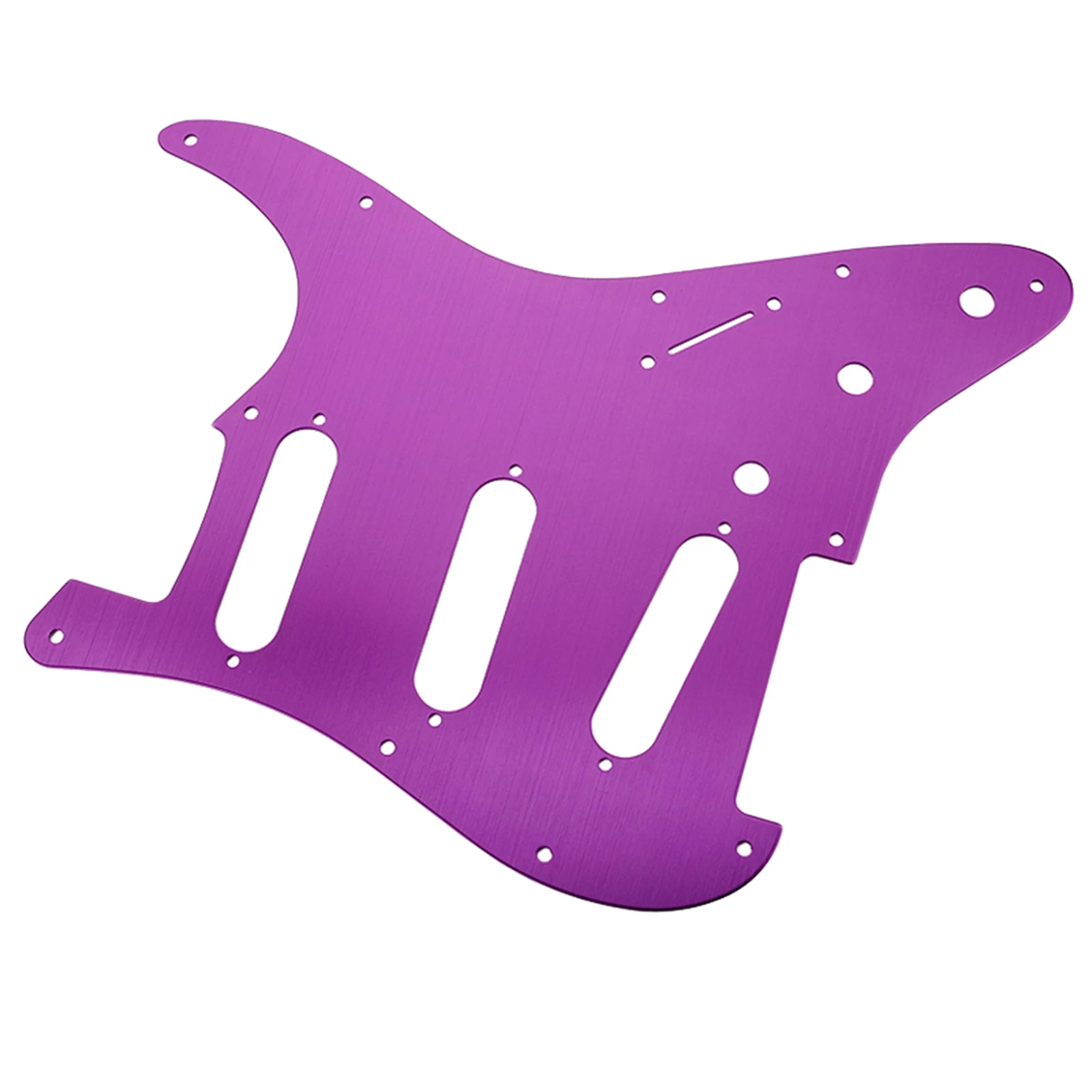 

Guitar Pickguard Scratch Plate 11 Holes Aluminum Metal Replacement for ST
