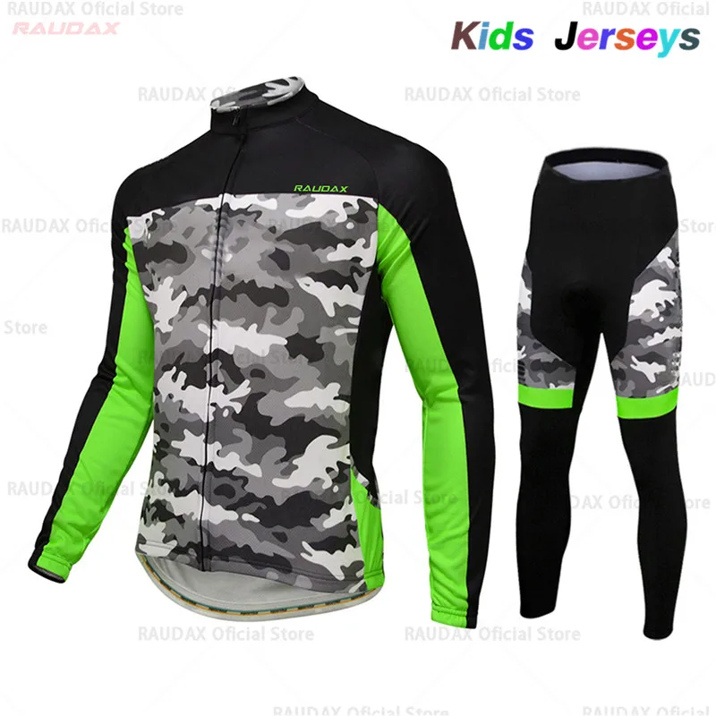 

2019 профессиональная команда Велоспорт Джерси Дети весна/осень с длинным рукавом Велоспорт одежда велосипедные брюки комплект для мальчико...