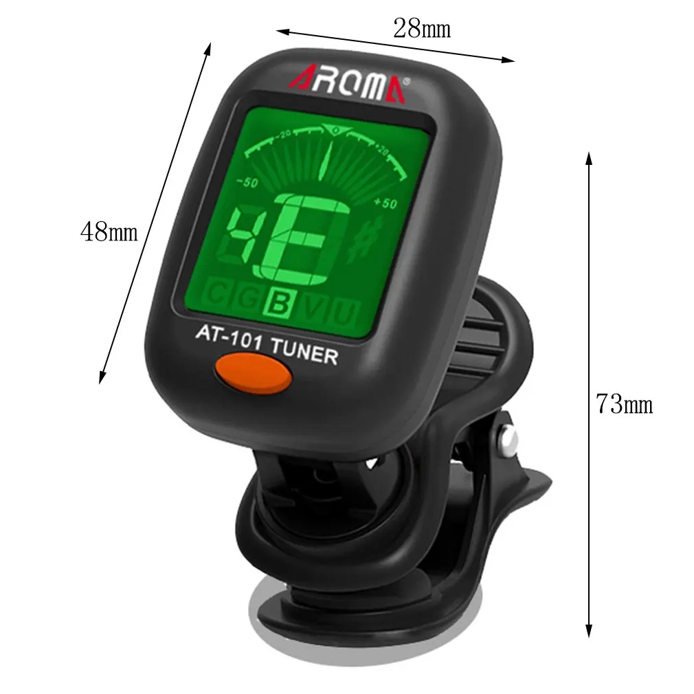 

Small Size Clip Type Guitar Instrument Tuner Guitar Bass Ukulele Electrical Digital Clip Tuner