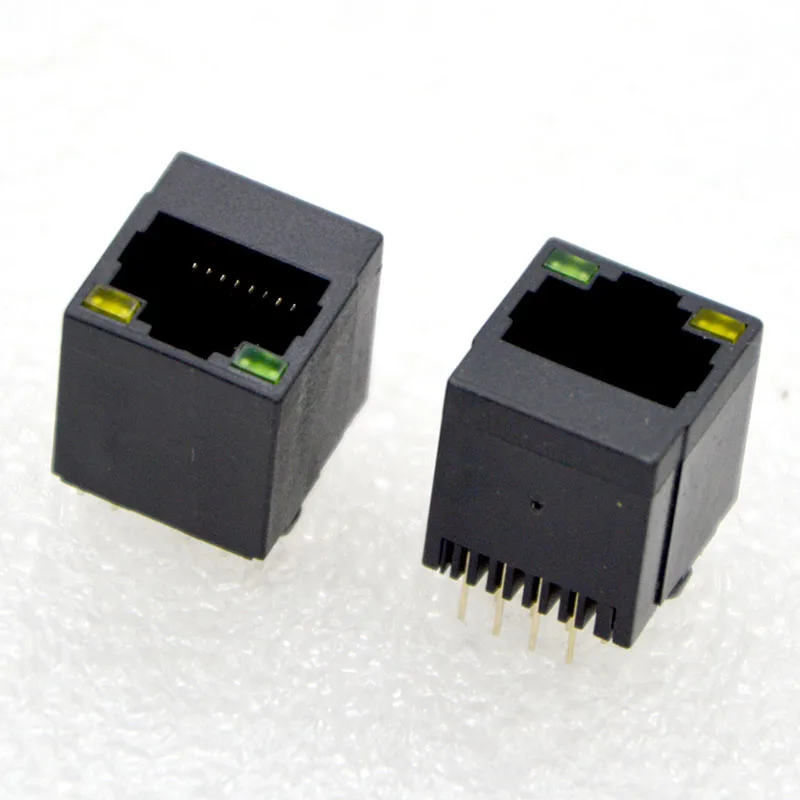 100 шт. новый сетевой соединитель пластиковая вертикальная лампа RJ45 5224 Женский