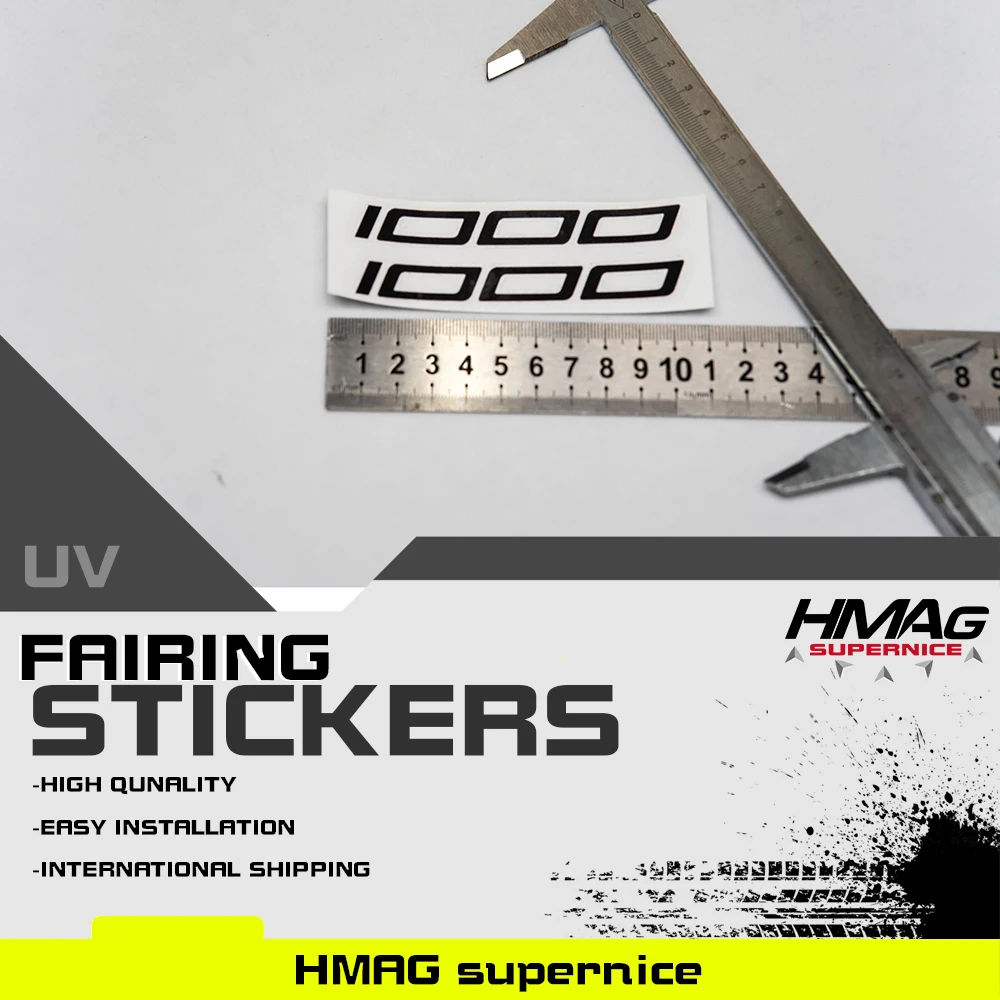 

For Kawasaki 1000 ZX1000 Z1000 Motorcycle Fairing Upper Fairing Decals Stickers 3M Sticker 1Pair