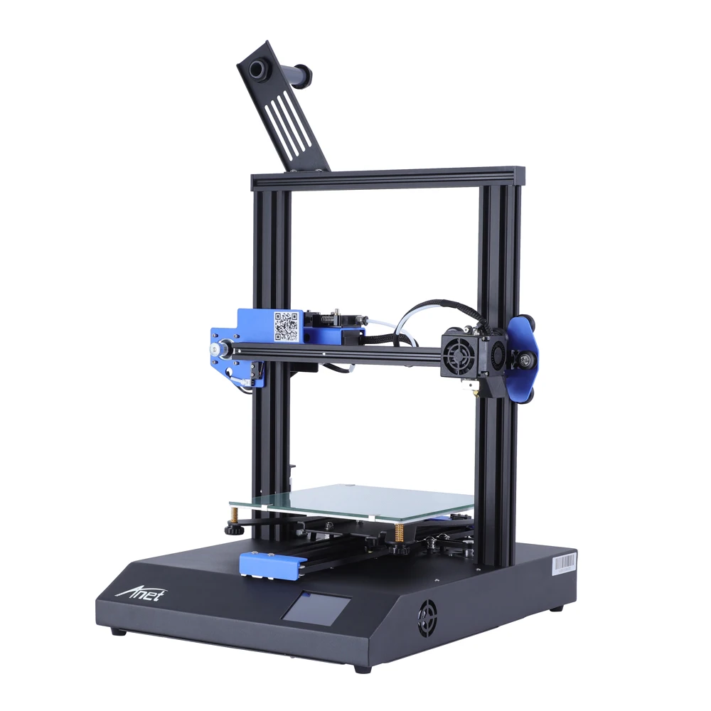 Новый 3D принтер Anet ET4 X с выемкой из нити напоминание о продолжении печати стол