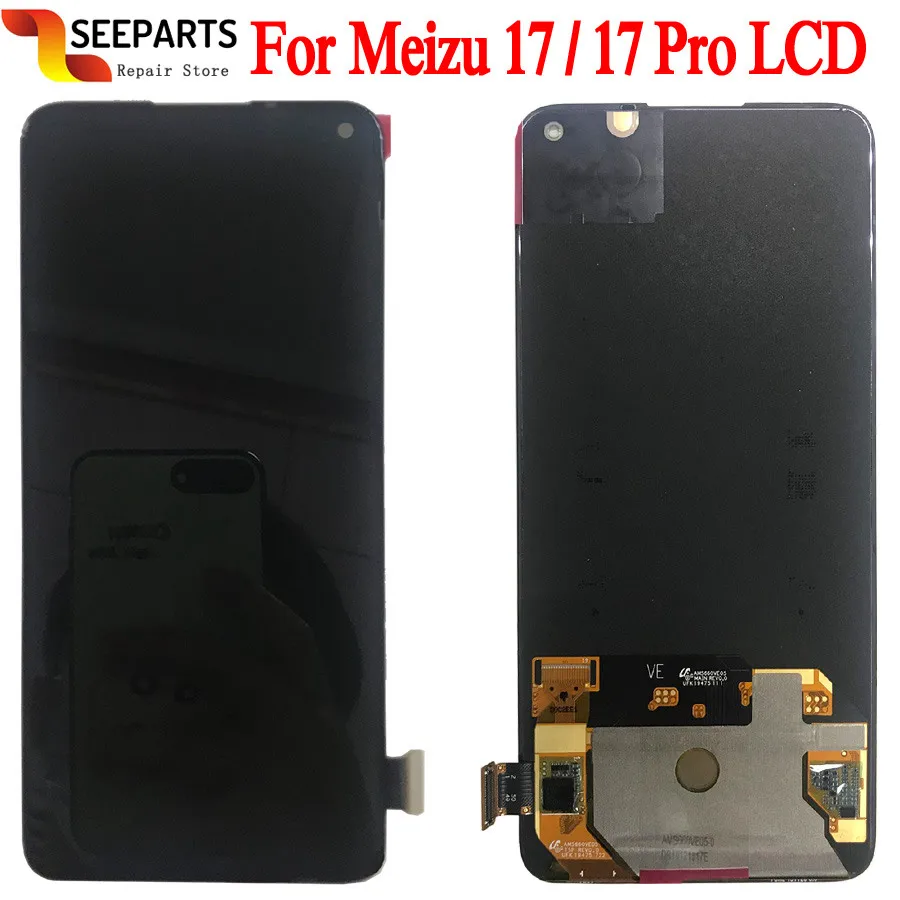 Оригинальный ЖК экран для Meizu 17 Pro с сенсорной панелью дигитайзера 1080x2340 пикселей 6