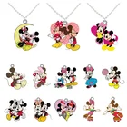 Длинное ожерелье из эпоксидной смолы с изображением Микки Мауса