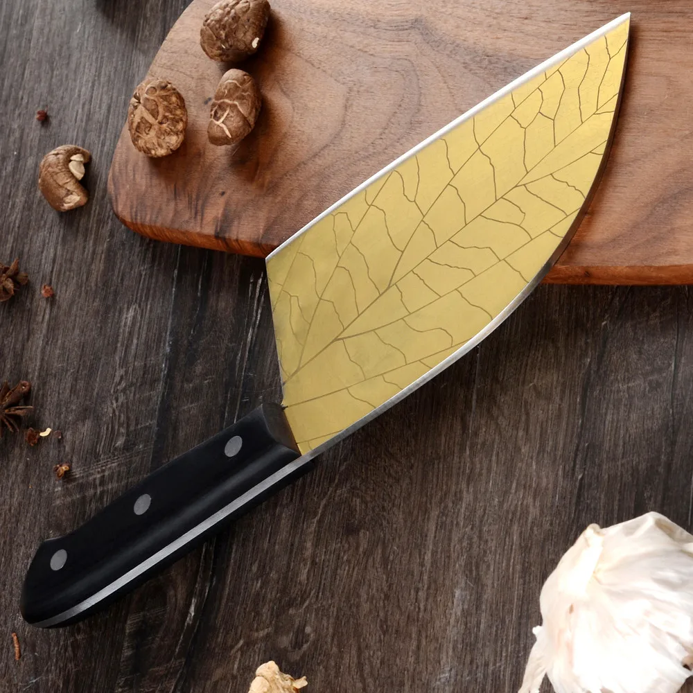 Нож из нержавеющей стали 7cr17 в виде листьев дамасской вены нож для кемпинга
