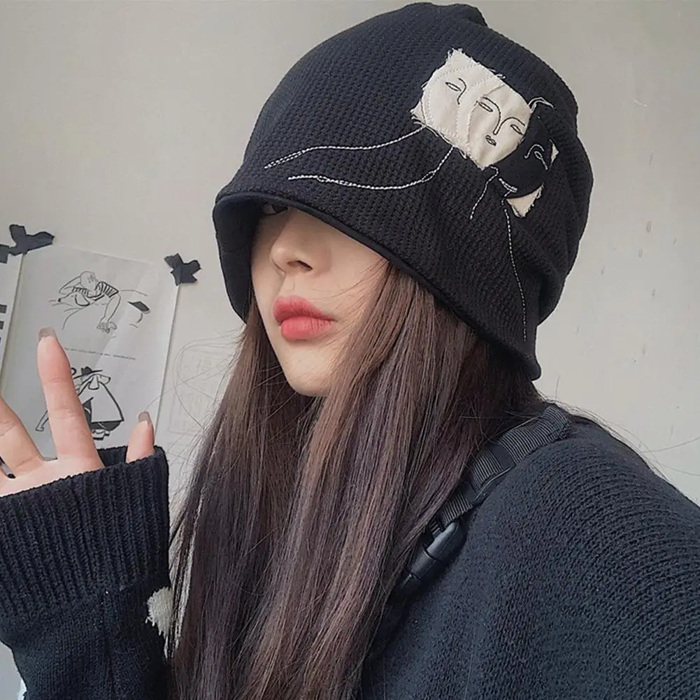 

Dark Pile Hat Men And Women Fashion 2021 Winter Warm Cap Wild Knitted Turban