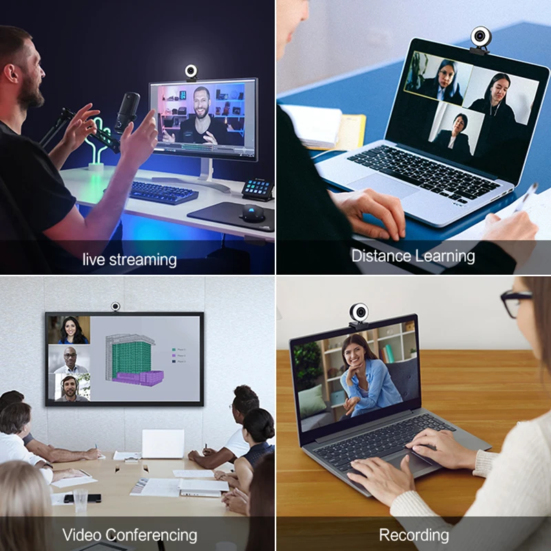 Веб-камера с микрофоном 4K 1080P автофокус | Компьютеры и офис