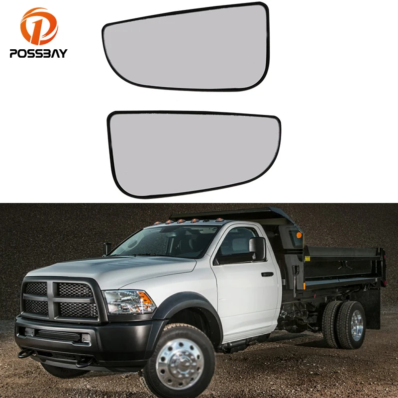 

Car Front Door Wing Tow Mirror Spotter Lower Clear Glass for Dodge Ram 1500 2500 3500 4500 5500 2010-2020 Auto Replacement Parts