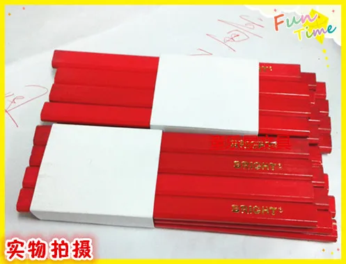 Carpenter Pencil flat thick Refill for Woodworking 36pcs free shipping