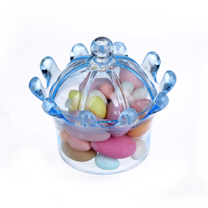 

12pcs/lot Transparent Food Grade Plastic Mini Round Wedding Candy Box Creative Wedding Supplies And Gift Candy Packaging Box