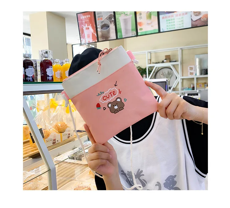 OKKID 6 шт./компл. kawaii школьные сумки для девочек милый медведь кукла детская книга