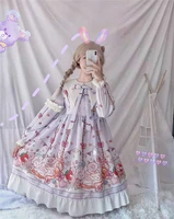 lolita cat party big skirt op long sleeved dress spring and autumn models renaissance gothic lolita sweet dress