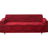 thickened jacquard elastic sofa cover all inclusive universal cover european style festive red classical stretch sofa cover