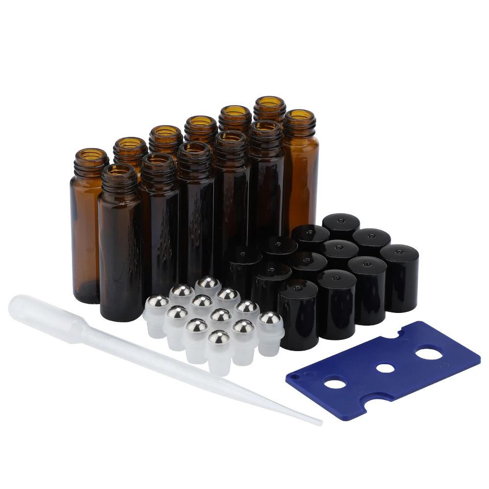 10/12 шт хрустальные масляные роликовые стеклянные контейнерные трубки для