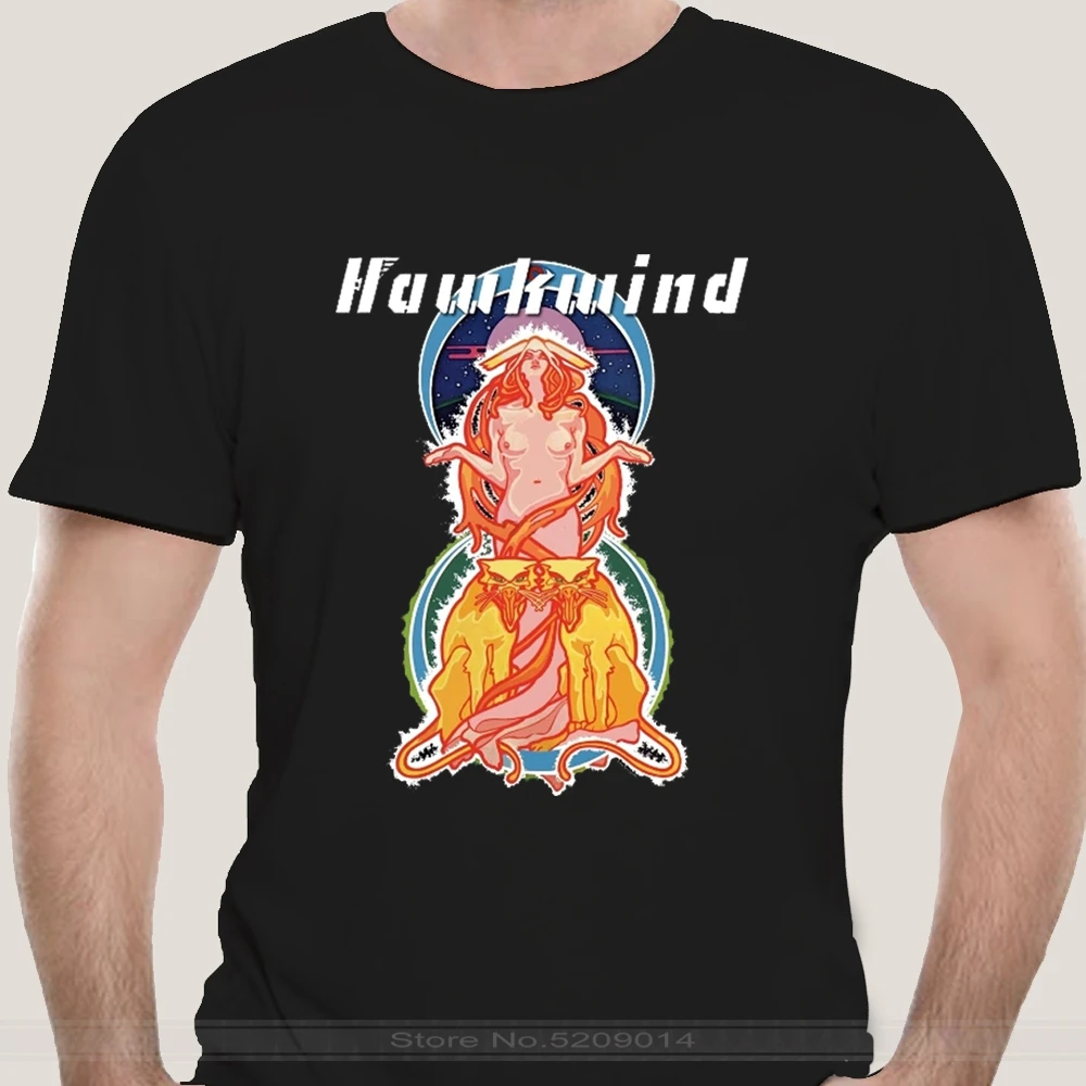 Футболка Hawkwind с ритуальным космическим принтом новая летняя Мужская модная